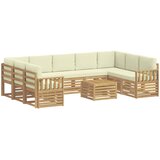  Set vanjskih sofa 8 pcs Bijela i Krem 59 x 59 x 37 cm Poliester | Eponuda.com
