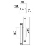  Redo 01-2033 - LED zidna svetiljka MADISON 4xLED/4W/230V zlatna | Eponuda.com