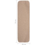  Protuklizni otirači za stepenice 15 kom 75x20 cm bež pravokutni | shoptok.hr