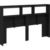 Ormarić za uzglavlje LED boja crni hrasta 160x17x102 cm | shoptok.hr