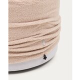 Kave Home Svetlo rožnat tabure iz tkanine bouclé Kaeli – | Shoptok.si