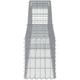  Lučne gabionske košare 4 kom 400x30x40/60 cm pocinčano željezo | shoptok.hr