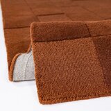 Flair Rugs Ročno tkana volnena preproga v barvi terakote 120x170 cm Checkerboard – | Shoptok.si