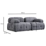 Atelier Del Sofa Mala ugaona sofa, 190x160 cm, Siva | Eponuda.ba