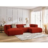 Bobochic Paris Opečnato oranžna kotna sedežna garnitura Zephyr – | Shoptok.si