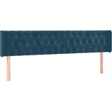  s oprugama i madracem tamnoplavi 200x200 cm baršunasti | shoptok.hr