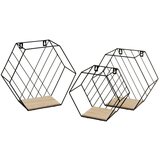 Casa Selección Črne/naravne police v kompletu 3 ks 31 cm – Cene
