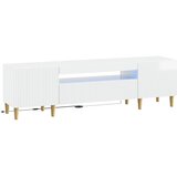  LED TV kabinet Bijela visokog sjaja Konstruirano drvo | shoptok.hr