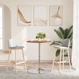  Barski stol svjetlosmeđi Ø 60 x 89 5 cm od masivne hrastovine | shoptok.hr
