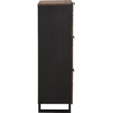 vidaXL Visoka omara iz orehovega lesa Rjava 40 x 33.5 x 110 cm | Shoptok.si