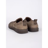 Shelvt Beige openwork loafers for men | Eponuda.ba