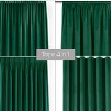 Filumi Zelena žametna zavesa za delno zatemnitev 140x270 cm Velto – | Shoptok.si