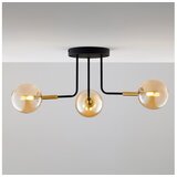Jupiter 2037 - Luster na šipci BURANO 3xG9/10W/230V crna/zlatna/bež | Eponuda.com
