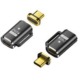 INF Magnetni adapter: USB-C ženski na USB-C moški ravni priključek, 240 W magnetno polnjenje Black, (5000291406) | Shoptok.si