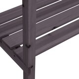  Stol za biljke s policama sivi 78x38x82,5 cm masivna jelovina | shoptok.hr