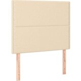  Okvir za krevet s uzglavljem krem 90x190 cm od tkanine | shoptok.hr