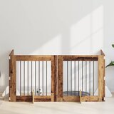  Vrata za pse s postoljem 4 pcs Staro drvo 80 x 80 cm | shoptok.hr