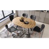 Trpezarijski Sto ARTUR hrast artisan/crna | Eponuda.com