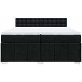  Krevet s oprugama i madracem crni 200x200 cm od tkanine | shoptok.hr