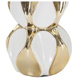 Mauro Ferretti Keramična namizna svetilka s tekstilnim senčilom v zlati in beli barvi (višina 46 cm) Glam Balls – | Shoptok.si