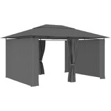  Vrtni šator sa zavjesama 4 x 3 m antracit | shoptok.hr