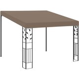 vidaXL Paviljon za namestitev na steno 3x3x2,5 m taupe Cene