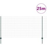 Euro ograda Set od 2 Zelena PVC premazana žica Velika Čvrsta | shoptok.hr