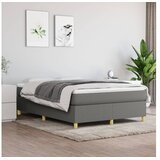  Box spring posteljni okvir temno siv 140x200 cm blago | Shoptok.si