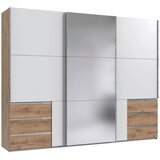 MID.YOU OMARA Z DRSNIMI VRATI, bela, hrastova deska | Shoptok.si