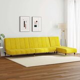  2-dijelni set sofa žuti baršunasti | shoptok.hr