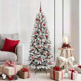 vidaXL Umjetno božićno drvce s stalakom Bijelo 63 x 63 x 150 cm | shoptok.hr