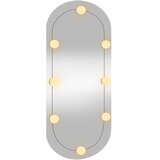 Zidno ogledalo s LED svjetlima 35x80 cm stakleno ovalno | Eponuda.ba