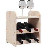  Stalak za vino s gornjom pločom 33x25x37 cm od masivne borovine | shoptok.hr