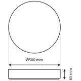  LED stropna svetiljka DRINA, prigušiva, LED/36W/230V 2700-6500K +daljinski upravljač | Eponuda.com