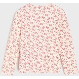 Sinsay Pamučna majica dugih rukava s cvjetnim uzorkom | shoptok.hr