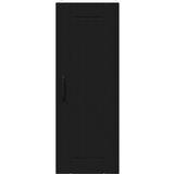 vidaXL Stenska kuhinjska omarica s polico 2 pcs Črna 30 x 31 x 80 cm | Shoptok.si