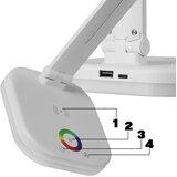  LED RGBW prigušiva stona lampa sa bežičnim punjenjem LED/7W/5V USB bela | Eponuda.com