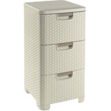 Curver krem plastični nizak kupaonski ormarić 33x60 cm style – Cijene