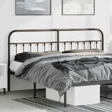  Metalno zamjensko uzglavlje crno 180 cm | shoptok.hr