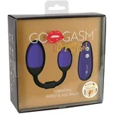 Vibrating Pussy & Ass Balls Purple