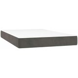  box spring s madracem LED tamnosivi 120 x 200 cm baršun | shoptok.hr