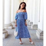 UR/CEO Blue floral midi dress Zetticci | ePonuda.com
