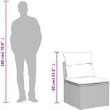  9-dijelni set vrtnih sofa s jastucima poliratan smeđi | shoptok.hr