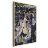  Slika - Pierre-Auguste Renoir – Le Moulin de la Galette detail of the dancers 60x90 U prirodnom drvenom okviru | shoptok.hr