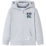  Dječja majica s kapuljačom i patentnim zatvaračem siva 128 | shoptok.hr