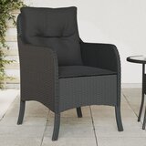 Maison Chic Vrtni stoli - Stol za vrt z blazinami 2 kosa črn poli ratan JS2115, (21876903) | Shoptok.si