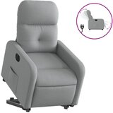 Maison Chic Električni naslanjač - Relax naslanjač s funkcijo vstajanja svetlo siv, (22062687) | Shoptok.si