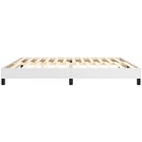  Okvir za krevet s oprugom bijela 200x200 cm od umjetne kože | shoptok.hr
