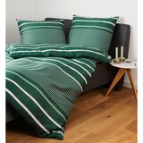 Janine posteljnina 135/200 cm mako saten zelena, bela | Shoptok.si