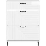  Ormar za cipele HAARLEM 78 x 24 x 103 cm Konstruirano drvo - Bijela visokog sjaja | shoptok.hr